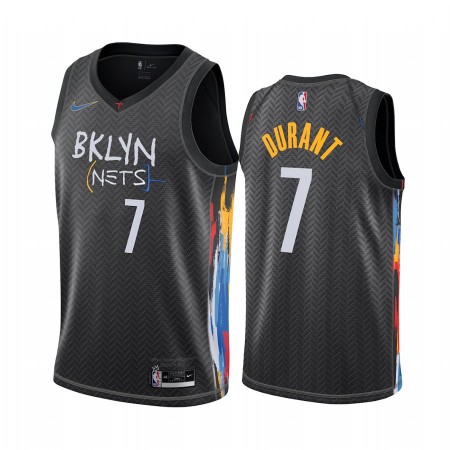 Canotte Uomo Brooklyn Nets Keven Durant 7 2020-21 City Edition Swingman